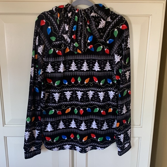Christmas Lights Pullover Hooded Top - Picture 2 of 8